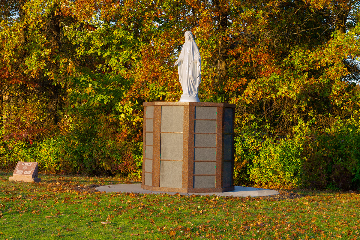 Mary Columbarium at St. Joseph Cemetery in Avon