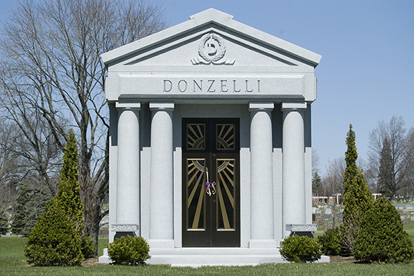 Family mausoleum at Holy Cross Akron